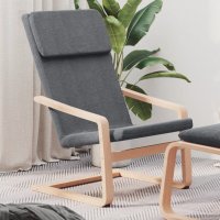 vidaXL Relaxsessel Dunkelgrau Stoff