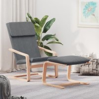 vidaXL Relaxsessel Dunkelgrau Stoff