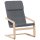 vidaXL Relaxsessel Dunkelgrau Stoff