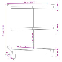 vidaXL Sideboard R&auml;uchereiche 60x35x70 cm Holzwerkstoff