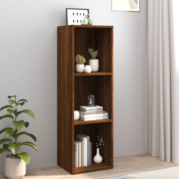 vidaXL B&uuml;cherschrank/TV-Schrank Braun Eichen-Optik 36x30x114 cm