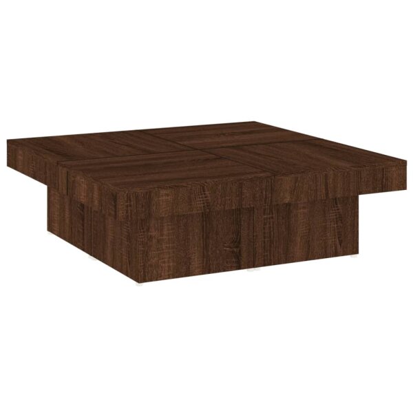 vidaXL Couchtisch Braun Eichen-Optik 90x90x28 cm Holzwerkstoff