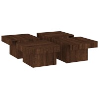 vidaXL Couchtisch Braun Eichen-Optik 90x90x28 cm Holzwerkstoff