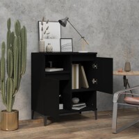 vidaXL Sideboard Schwarz 60x35x70 cm Holzwerkstoff