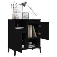 vidaXL Sideboard Schwarz 60x35x70 cm Holzwerkstoff