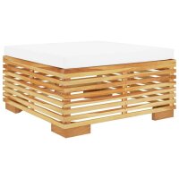 vidaXL 3-tlg. Garten-Lounge-Set mit Kissen Massivholz Teak