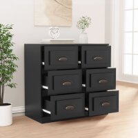 vidaXL Sideboard Schwarz 70x35,5x67,5 cm Holzwerkstoff