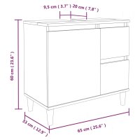 vidaXL 3-tlg. Badm&ouml;bel-Set Wei&szlig; Holzwerkstoff