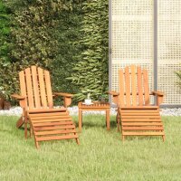 vidaXL 3-tlg. Garten-Lounge-Set Adirondack Massivholz Akazie