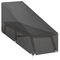 vidaXL Abdeckung f&uuml;r Sonnenliege 12 &Ouml;sen 205x75x40/70 cm Polyethylen