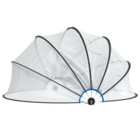 vidaXL Pool-Kuppel Rund 406x203 cm PVC