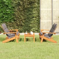 vidaXL 3-tlg. Garten-Lounge-Set Adirondack Massivholz Akazie