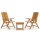 vidaXL 3-tlg. Garten-Lounge-Set Massivholz Teak