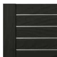 vidaXL Sonnenliege Schwarz 155x58x83 cm Polypropylen