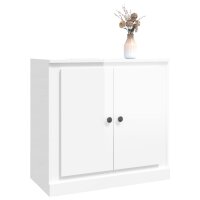 vidaXL Sideboard Hochglanz-Wei&szlig; 70x35,5x67,5 cm Holzwerkstoff