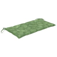 vidaXL Gartenbank-Auflage Blattmuster 100x50x7 cm Oxford-Gewebe