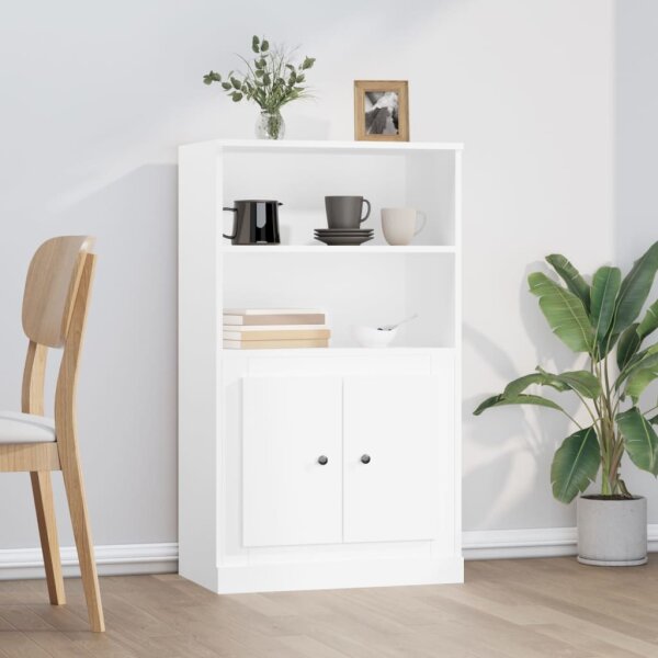 vidaXL Highboard Wei&szlig; 60x35,5x103,5 cm Holzwerkstoff