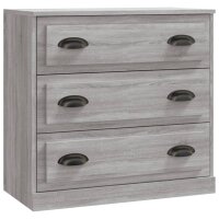 vidaXL Sideboards 2 Stk. Grau Sonoma Holzwerkstoff