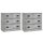 vidaXL Sideboards 2 Stk. Betongrau Holzwerkstoff