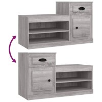 vidaXL Schuhschrank Grau Sonoma 100x42x60 cm Holzwerkstoff