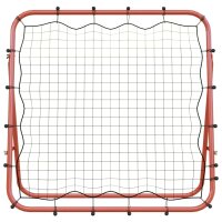 vidaXL Fu&szlig;ball-Rebounder Verstellbar 96x80x96 cm Stahl und PE