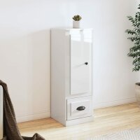 vidaXL Highboard Hochglanz-Weiß 36x35,5x103,5 cm...