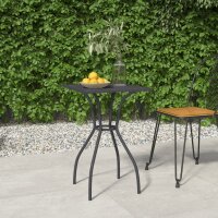 vidaXL Gartentisch Anthrazit 50x50x72 cm Stahlgitter