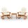 vidaXL 3-tlg. Garten-Lounge-Set Adirondack Massivholz Akazie