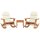 vidaXL 3-tlg. Garten-Lounge-Set Adirondack Massivholz Akazie