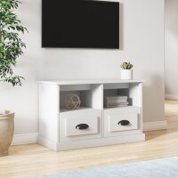 vidaXL TV-Schrank Wei&szlig; 80x35x50 cm Holzwerkstoff