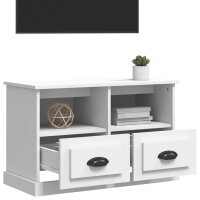 vidaXL TV-Schrank Wei&szlig; 80x35x50 cm Holzwerkstoff