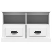 vidaXL TV-Schrank Wei&szlig; 80x35x50 cm Holzwerkstoff