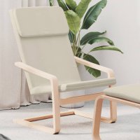 vidaXL Relaxsessel Creme Stoff