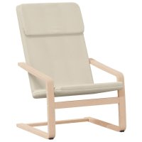 vidaXL Relaxsessel Creme Stoff