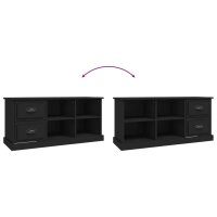 vidaXL TV-Schrank Schwarz 102x35,5x47,5 cm Holzwerkstoff