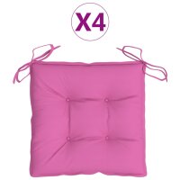 vidaXL Stuhlkissen 4 Stk. Rosa 50x50x7 cm Oxford-Gewebe