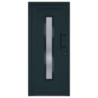 vidaXL Haustür Anthrazit 88x200 cm PVC