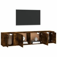 vidaXL 3-tlg. TV-Schrank-Set R&auml;uchereiche Holzwerkstoff