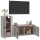 vidaXL 2-tlg. TV-Schrank-Set Grau Sonoma Holzwerkstoff