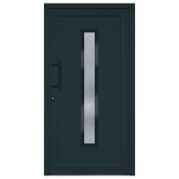 vidaXL Haustür Anthrazit 108x200 cm PVC