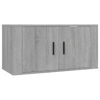 vidaXL TV-Wandschr&auml;nke 3 Stk. Grau Sonoma 80x34,5x40 cm