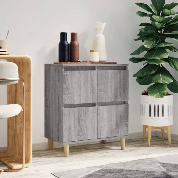 vidaXL Sideboard Grau Sonoma 60x35x70 cm Holzwerkstoff