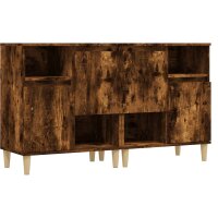 vidaXL Sideboards 2 Stk. R&auml;uchereiche 60x35x70 cm Holzwerkstoff