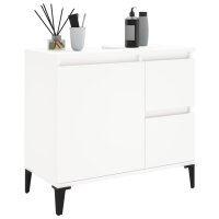 vidaXL Badschrank Wei&szlig; 65x33x60 cm Holzwerkstoff