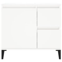 vidaXL Badschrank Wei&szlig; 65x33x60 cm Holzwerkstoff