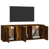 vidaXL 2-tlg. TV-Schrank-Set R&auml;uchereiche Holzwerkstoff