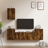 vidaXL 5-tlg. TV-Schrank-Set R&auml;uchereiche Holzwerkstoff