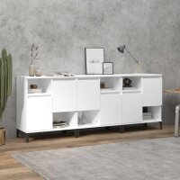 vidaXL Sideboards 3 Stk. Weiß 60x35x70 cm Holzwerkstoff