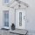 vidaXL Haustür Weiß 108x208 cm PVC