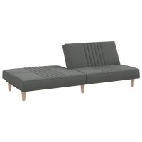 vidaXL Schlafsofa Dunkelgrau Stoff
